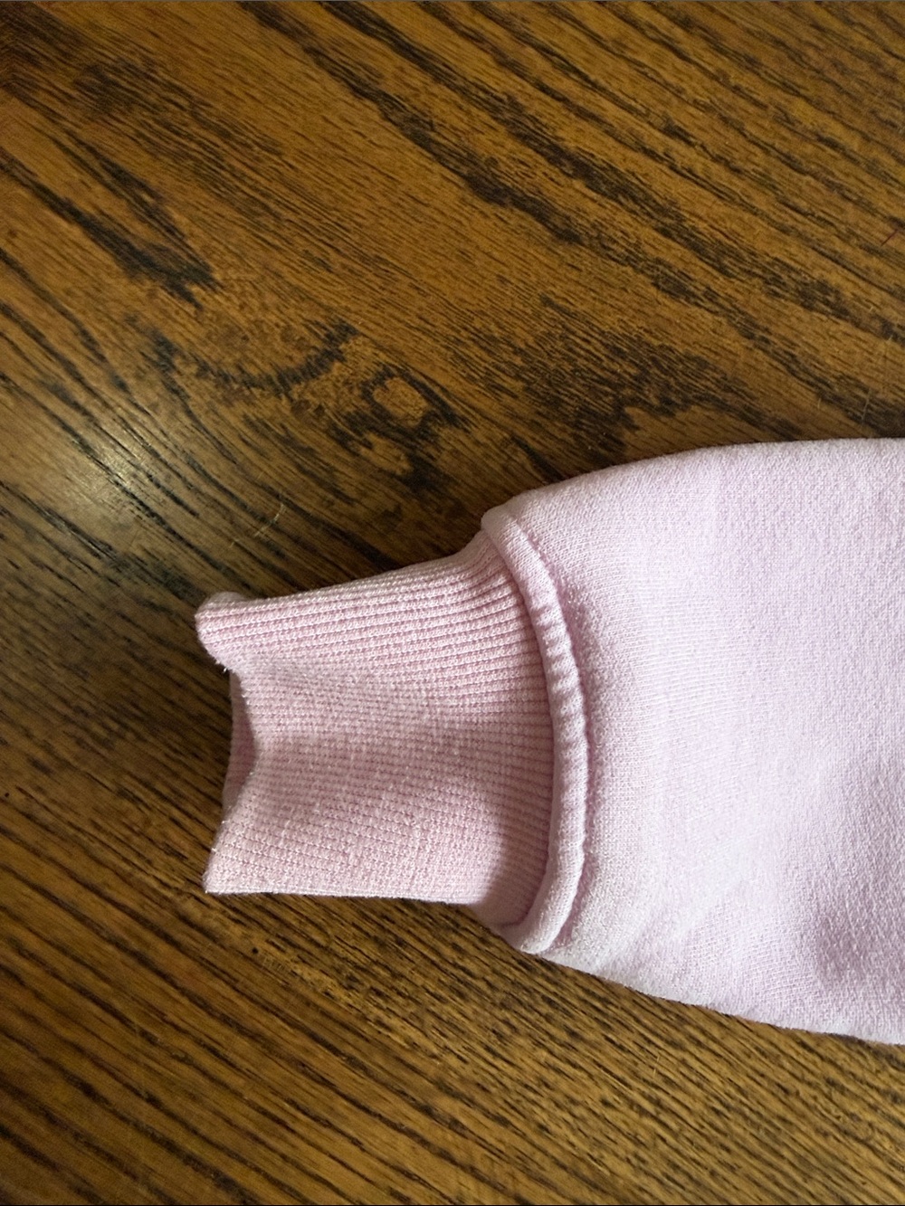 Pink Palm Puff Hawaii Hibiscus" Hoodie in Blush in XXS - Picture 6 of 6